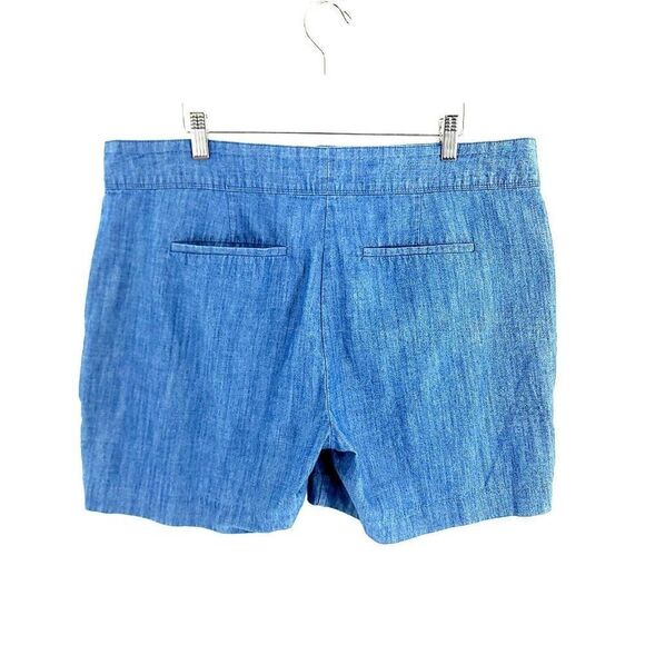Isaac Mizrahi New York Blue Light Weight Denim Blue High Rise Shorts 14 38/5 - Picture 3 of 7